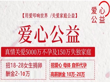 郸城捐卵助孕生子 爱心志愿者招募